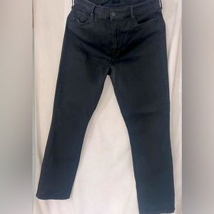 MOTHER Mid Rise Dazzlee Ankle Denim Jean. Black (Not Guilty) Size 33